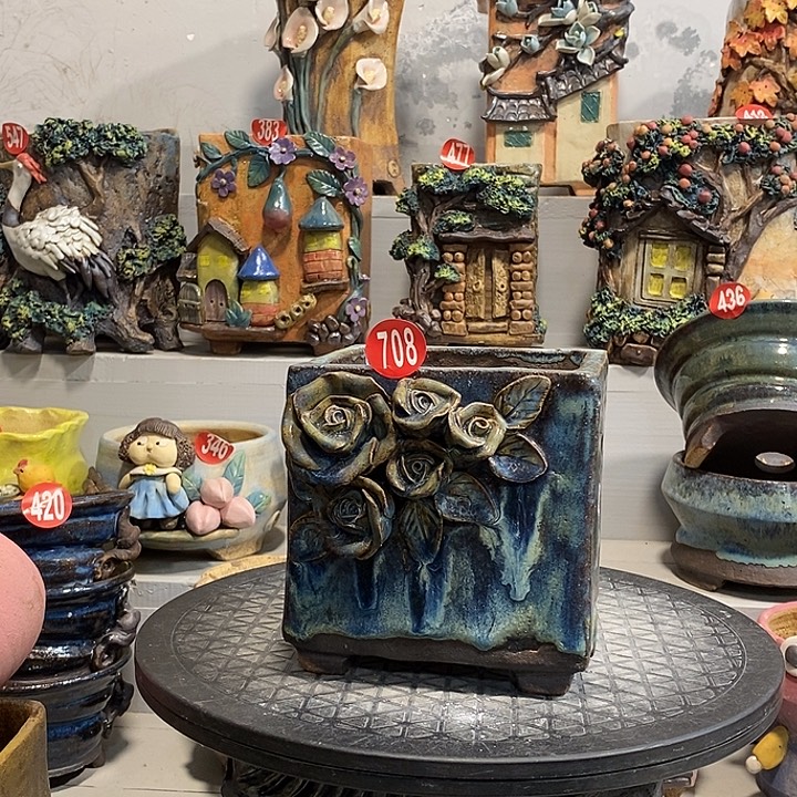 708 号陶然花器手工花盆