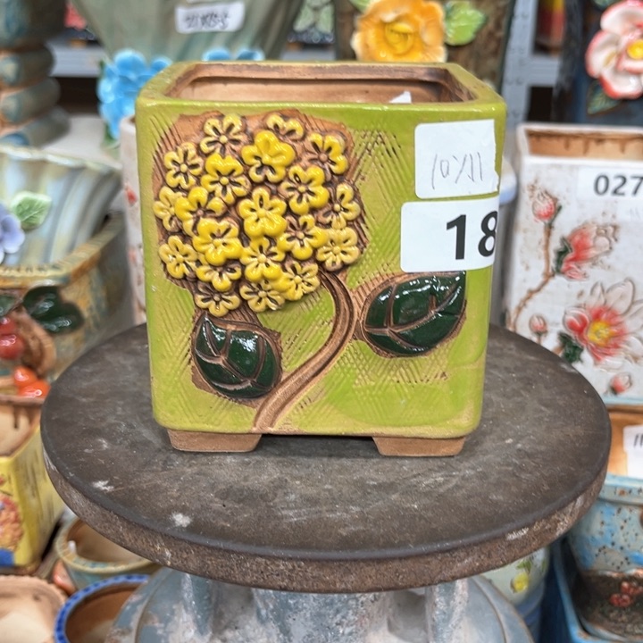 紫砂花盆粗陶材质多肉陶瓷花盆