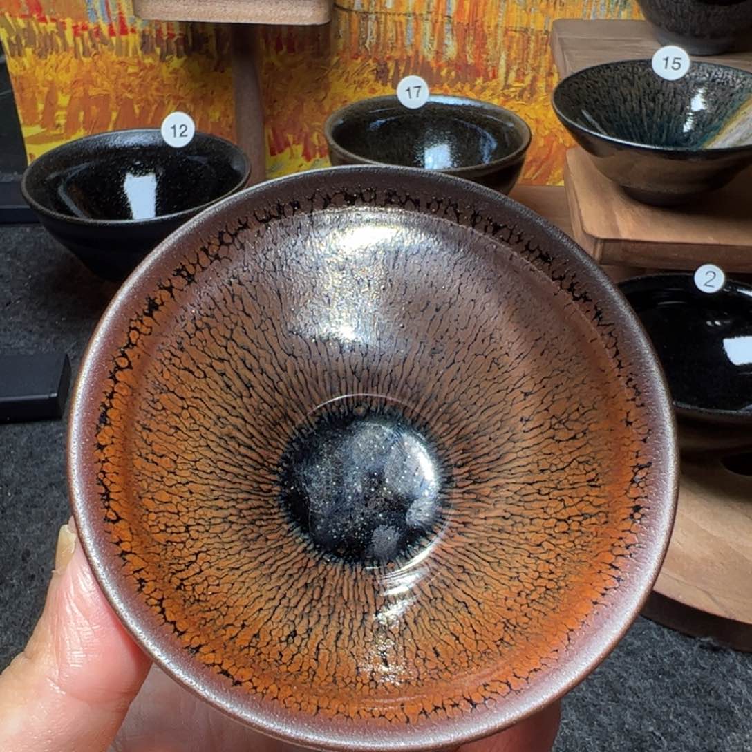 茶盏黄晓师傅束口金鹧鸪