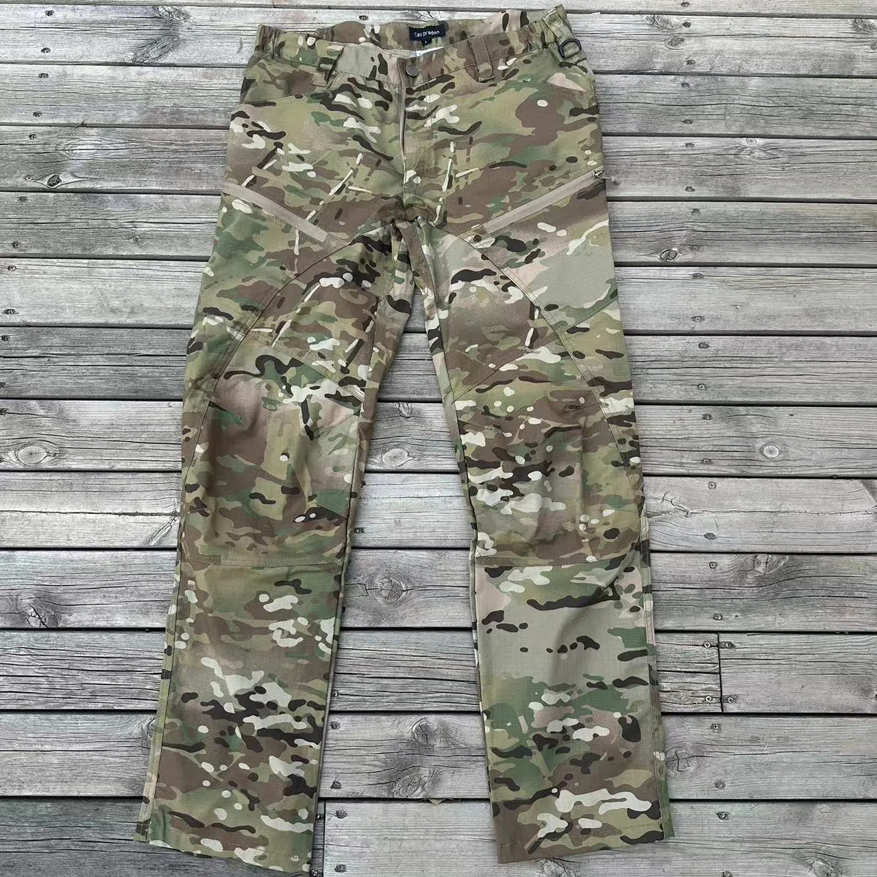 新款迷彩训练裤户外战术裤男宽松多口袋作训工装裤春季多兜迷彩裤