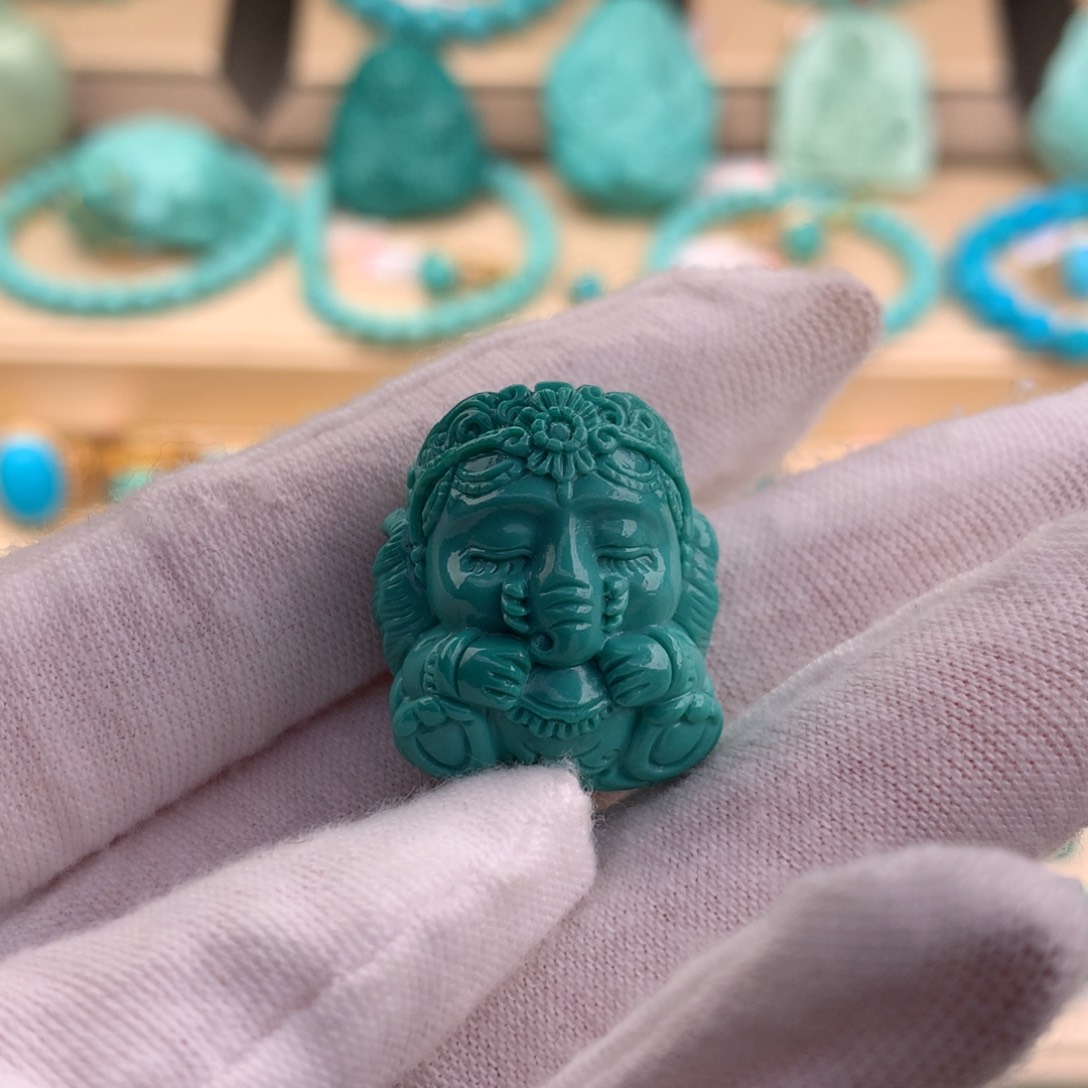 绿松石珠宝奇石未镶嵌