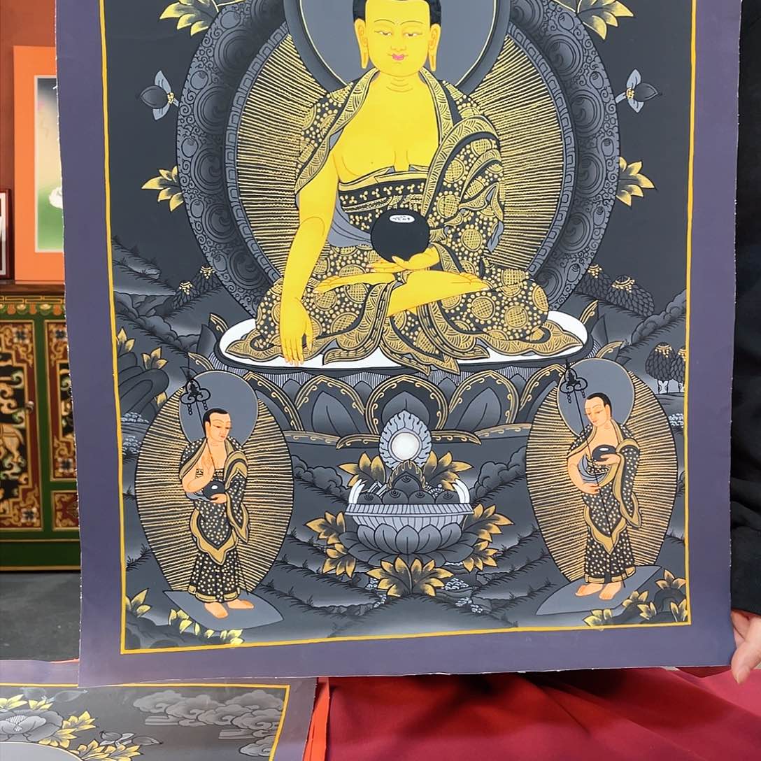 装裱画40×60释迦纯手绘