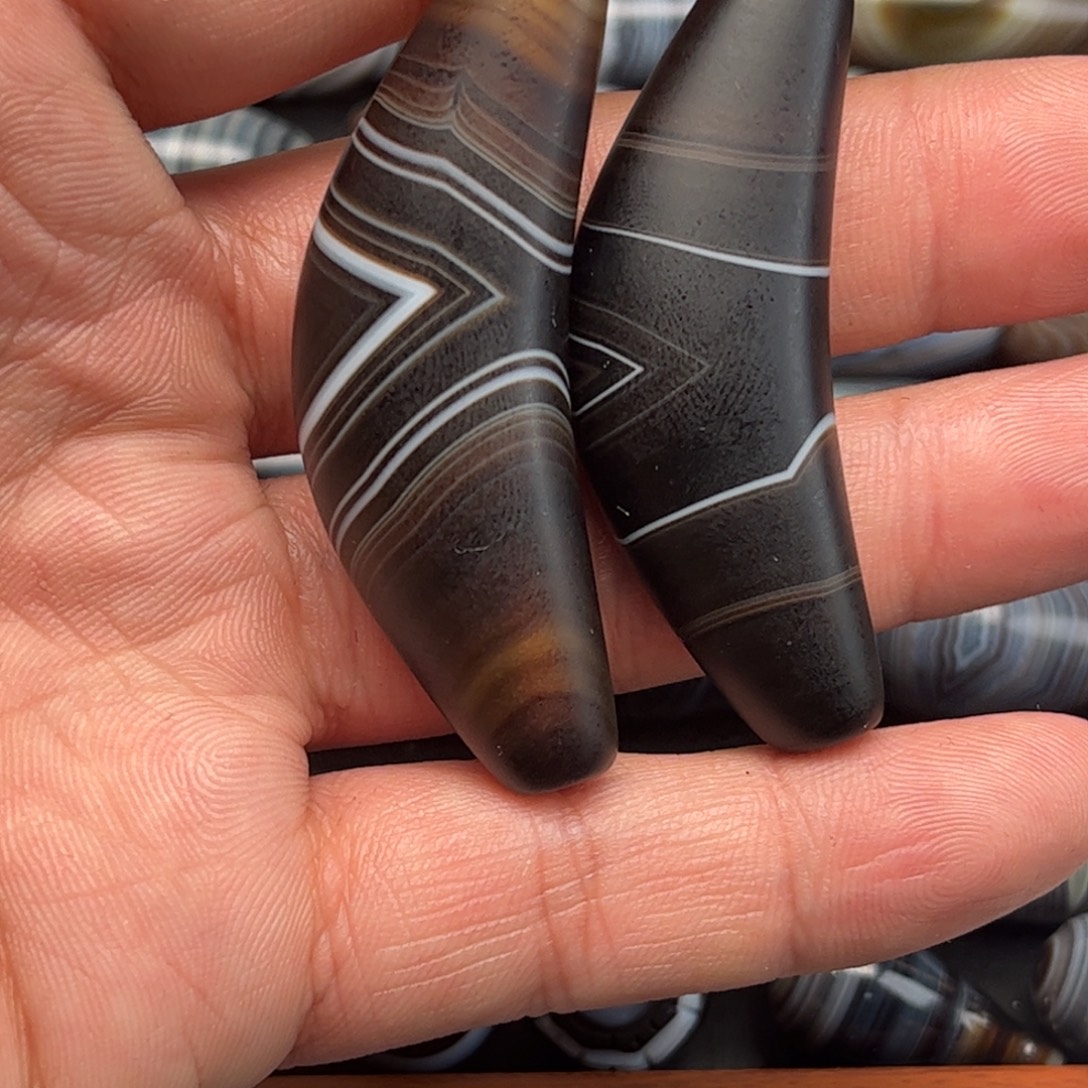 玛瑙/玉髓合金颈饰