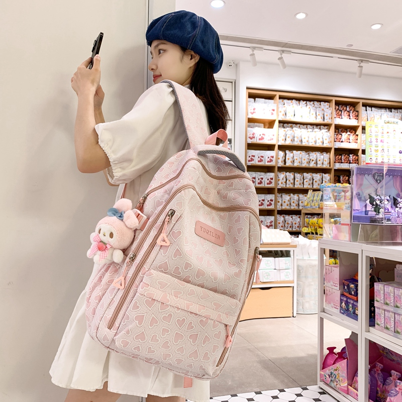 书包女大容量高中生初中生小学生双肩包三到六年级百搭日系背包潮