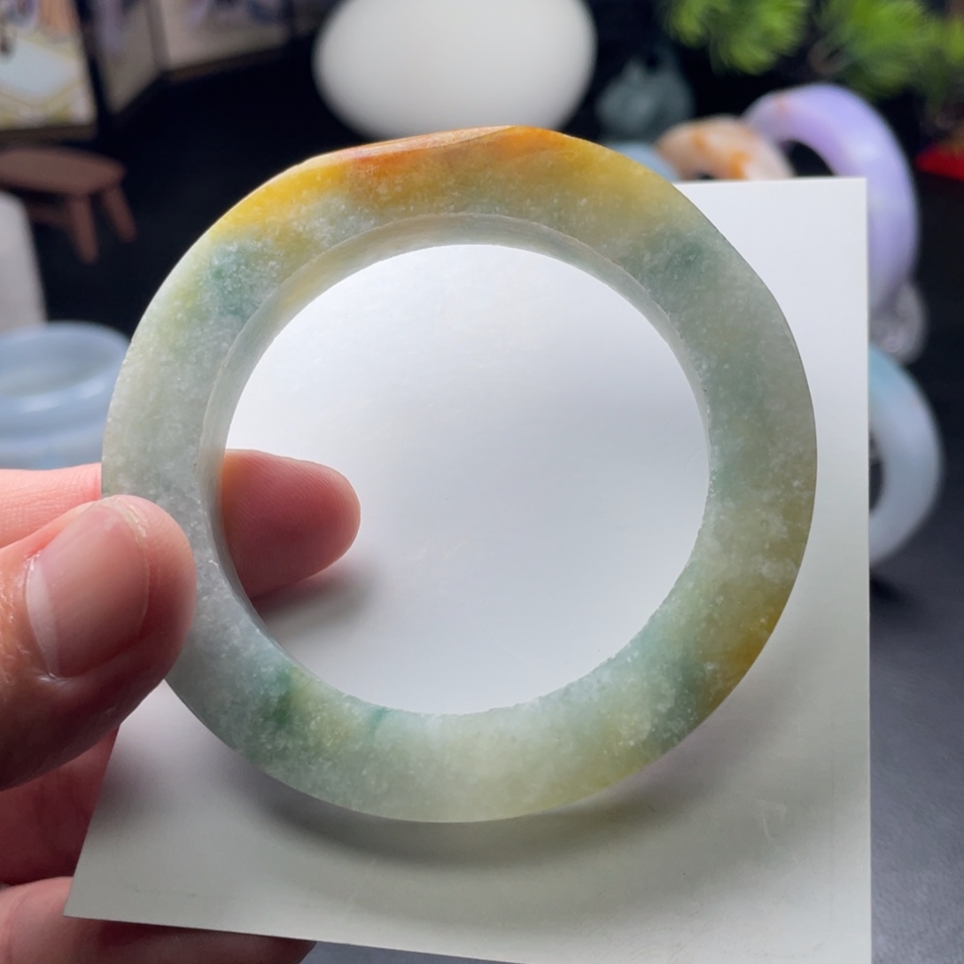 定制翡翠未镶嵌正圈向日葵53-56