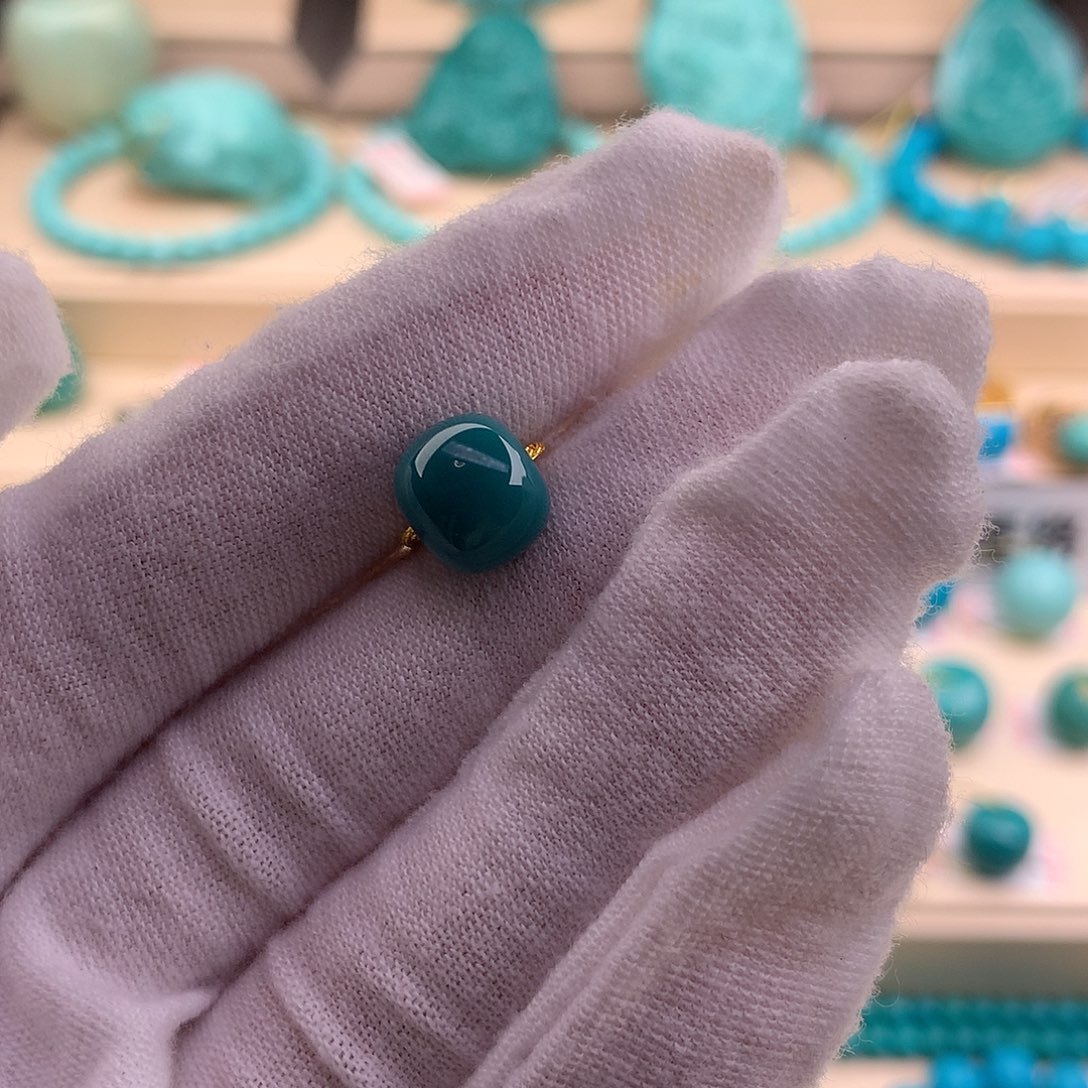 绿松石珠宝奇石未镶嵌9.6-8.4