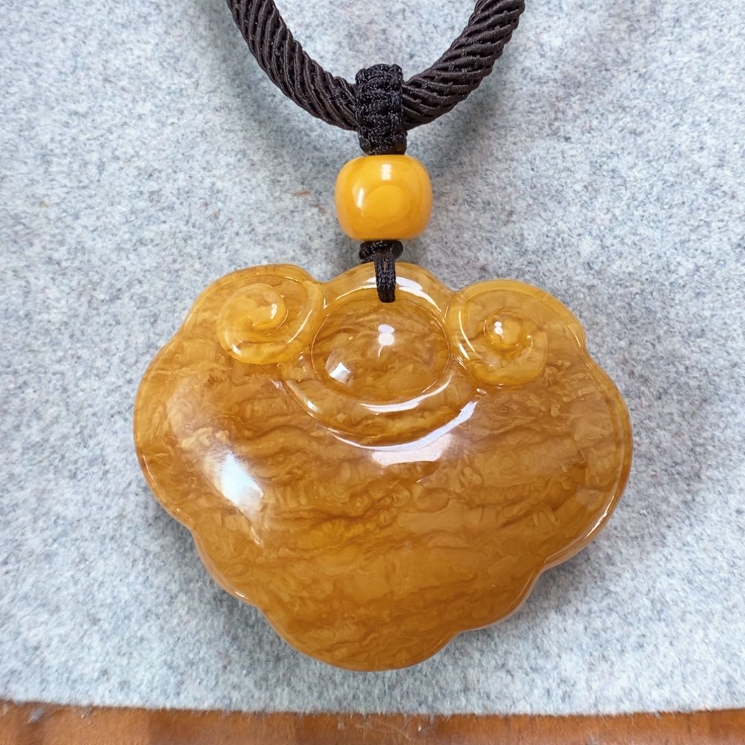 蜜蜡项链未镶嵌蜜蜡吊坠