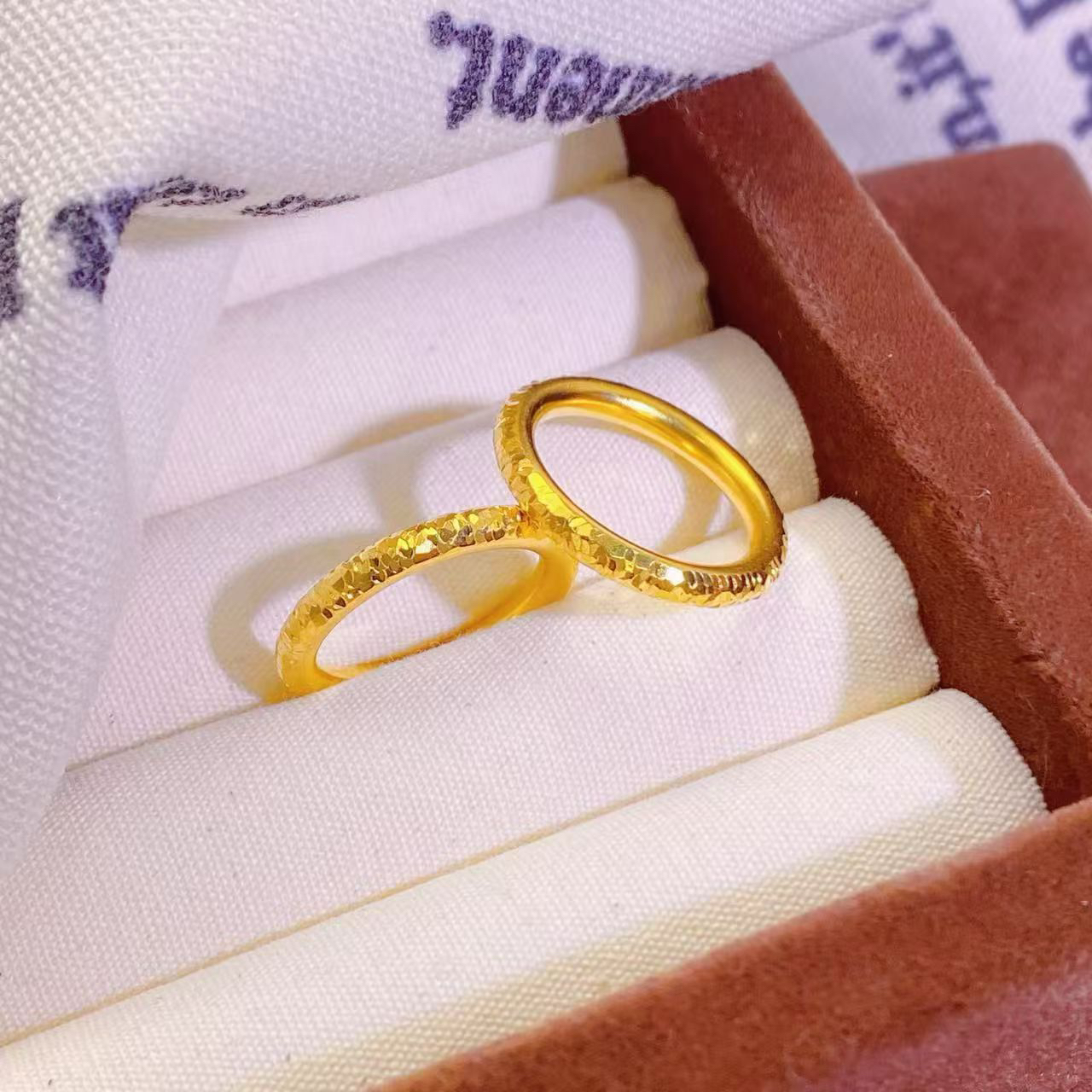 【抖音好货】孟加拉赤金豆豆提炼手工改【碎冰冰戒指】精工版