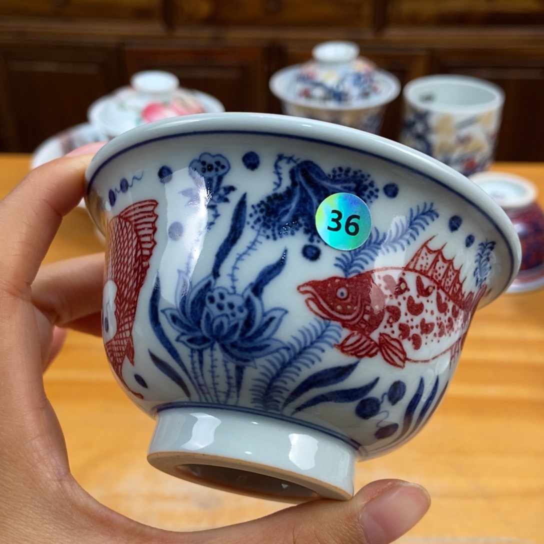 手绘现代茶具非古董