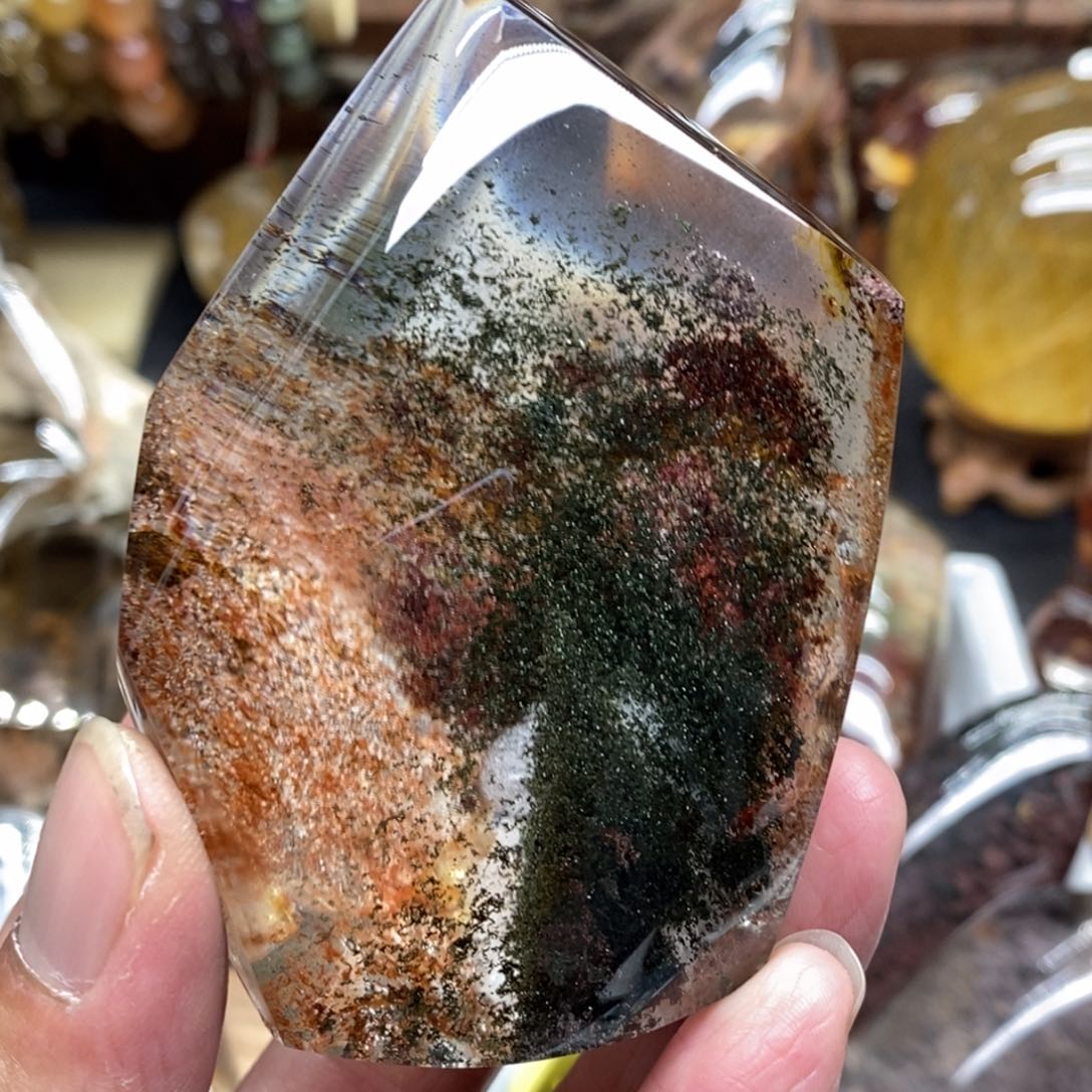 水晶原石摆件手把未镶嵌