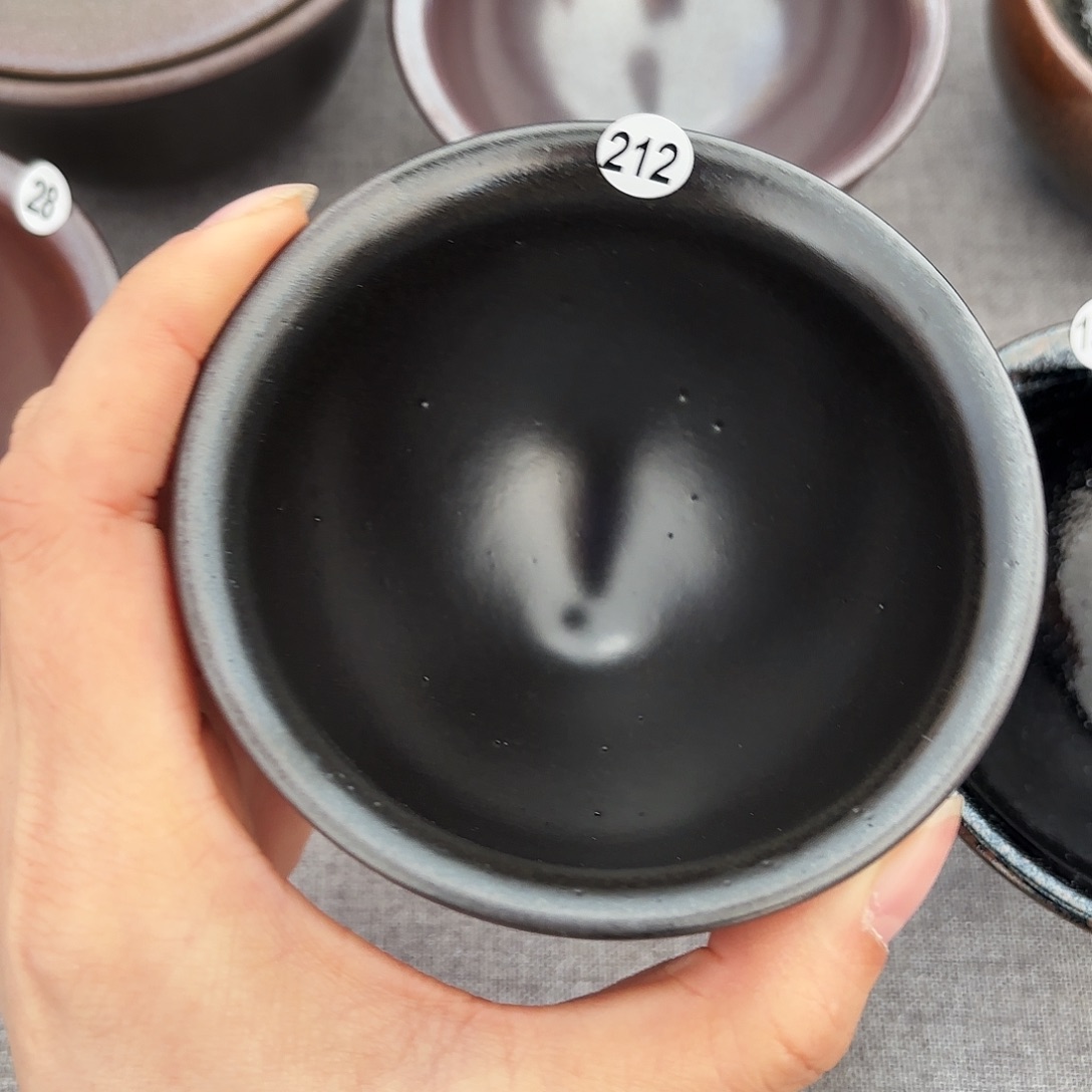 茶盏子衿手工柴烧盏212微瑕灰被