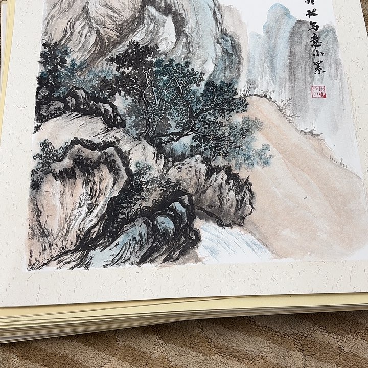 国画花鸟的翅膀和翅膀都是白色的