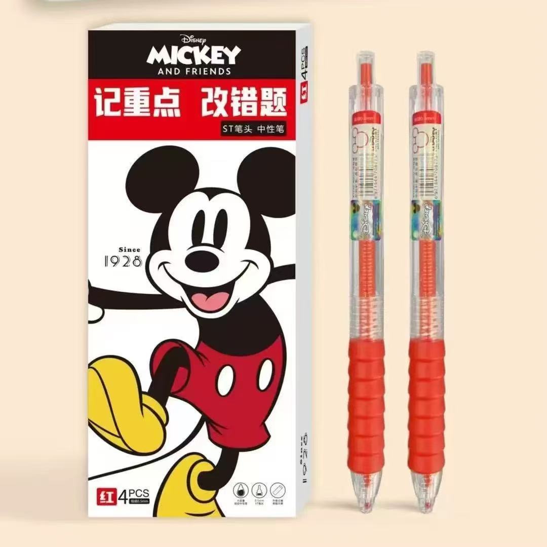 Disney/迪士尼改错红色0.5mm中性笔红笔60610