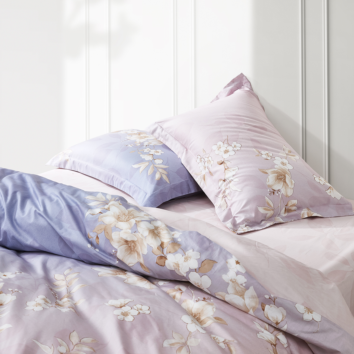 【罗莱·轻奢系列】云梦薇床品全棉印花床单被单三件套四件套