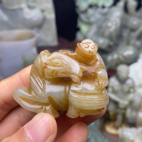 和田玉挂件把件摆件未镶嵌