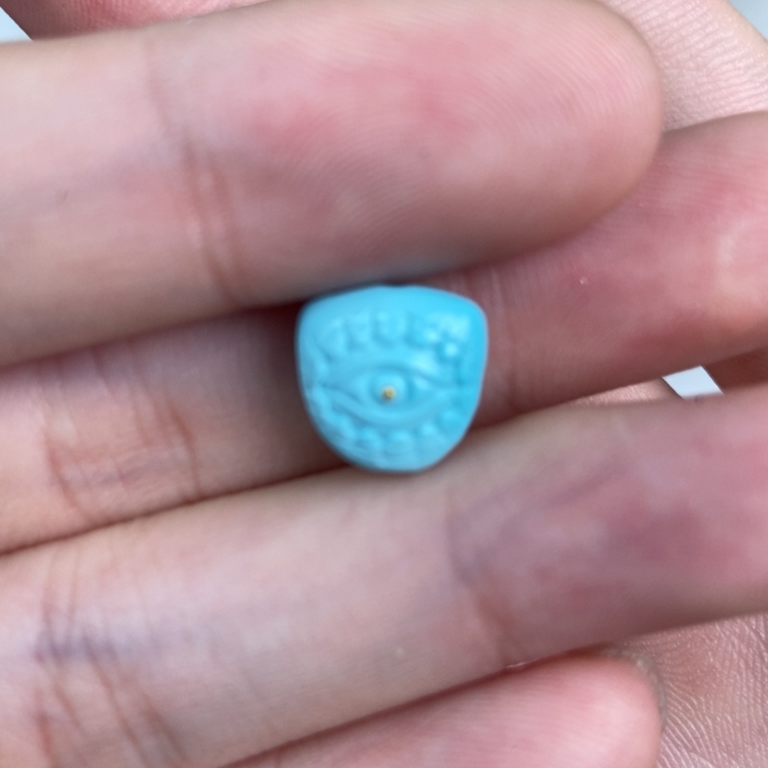 绿松石雕刻银S925镀金镶嵌