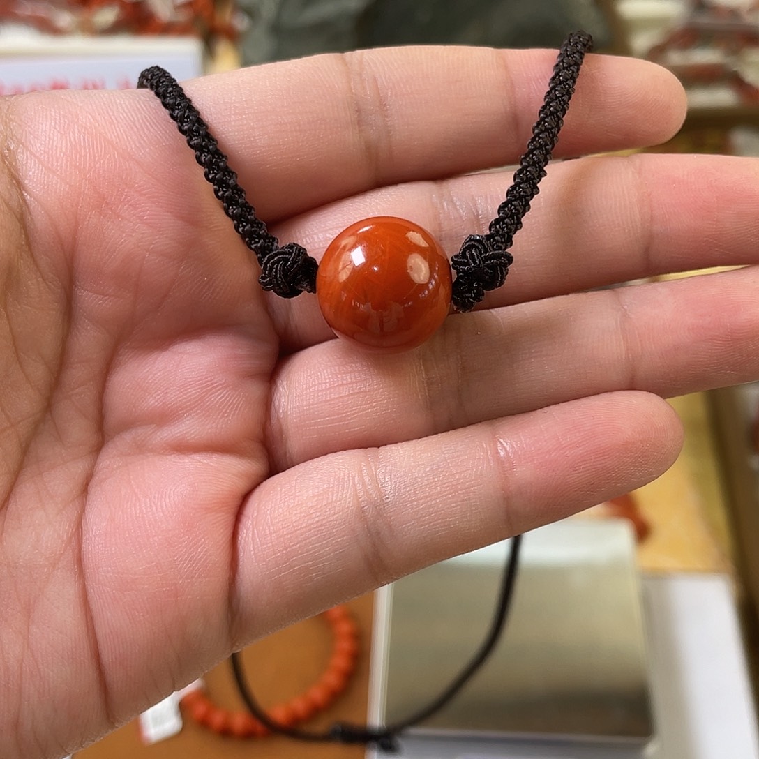 南红玛瑙未镶嵌手链17mm