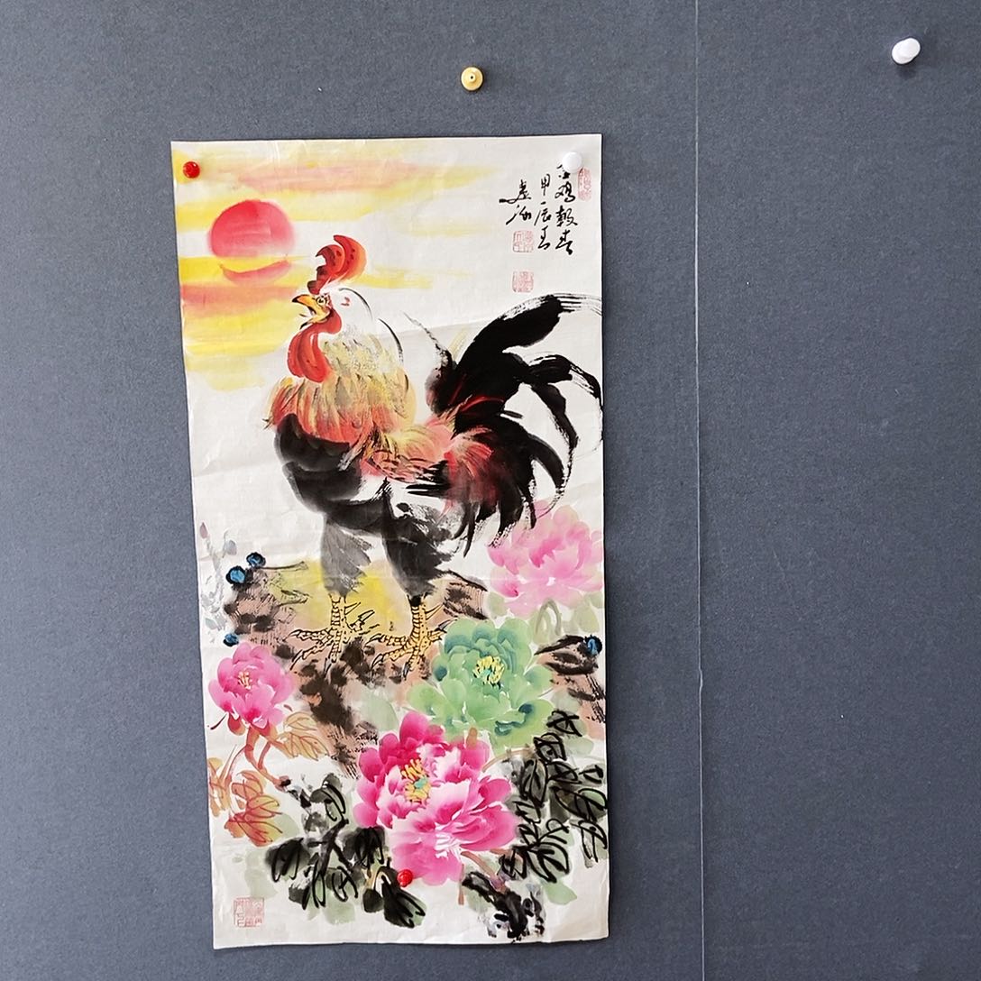 版画50/100文建海手绘画心