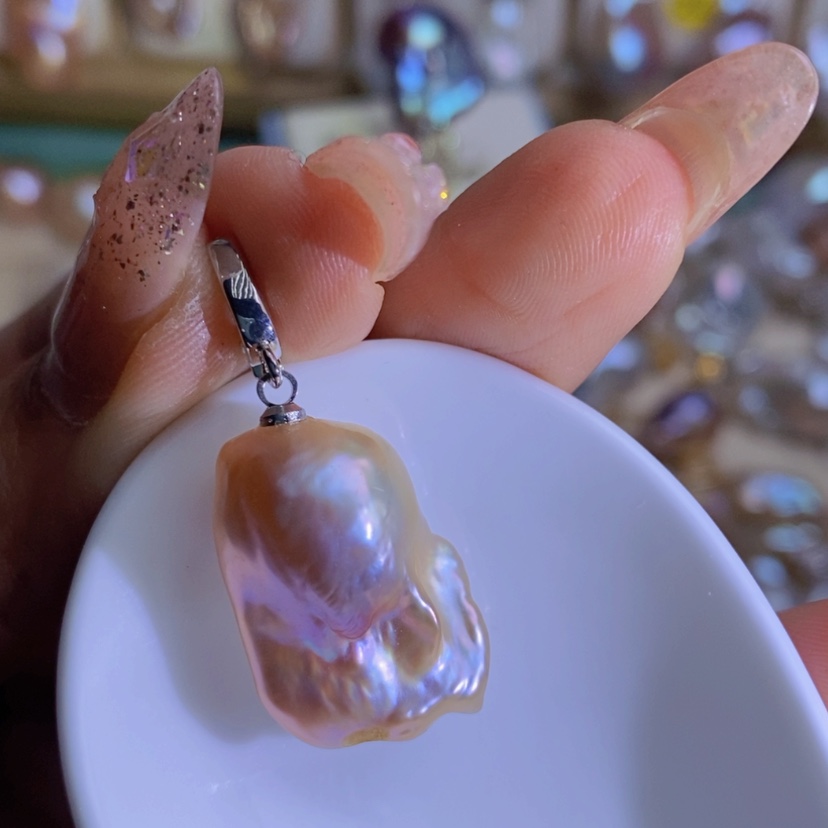 【闪购商品】淡水珍珠天然淡水珍珠（微瑕）合金