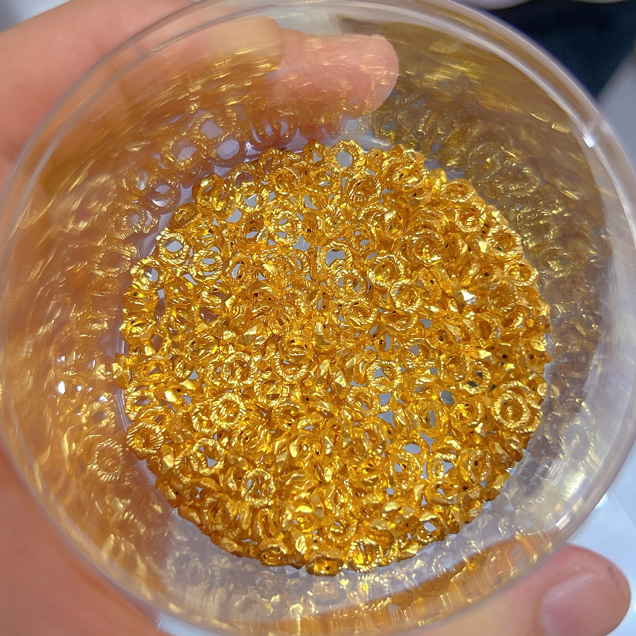 足金999素金5D硬金6mm盘缠（此单发10个）