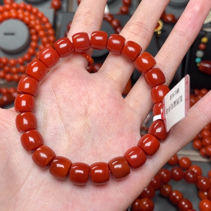 南红玛瑙手链未镶嵌丝****】