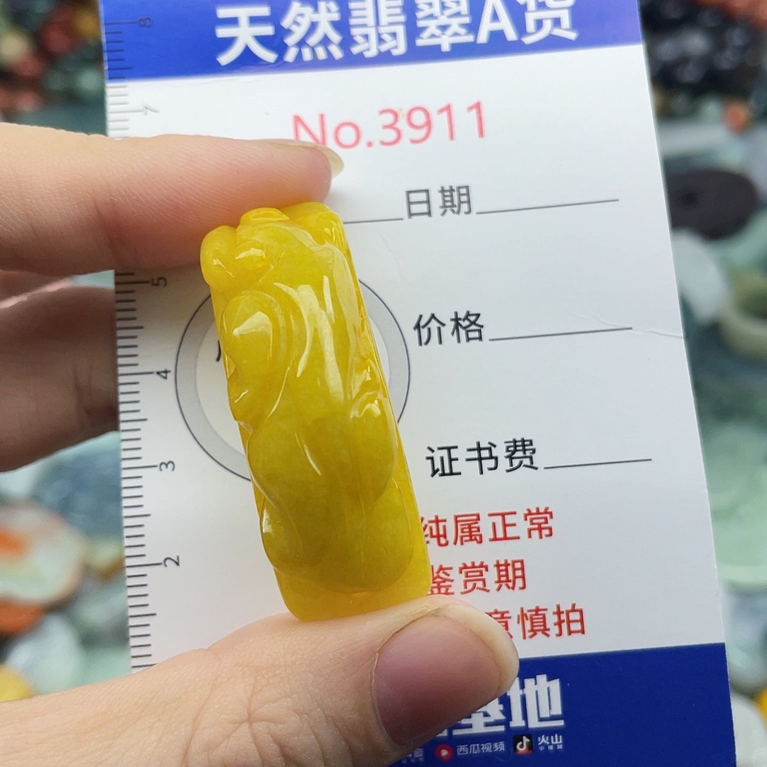 翡翠未镶嵌挂件3911