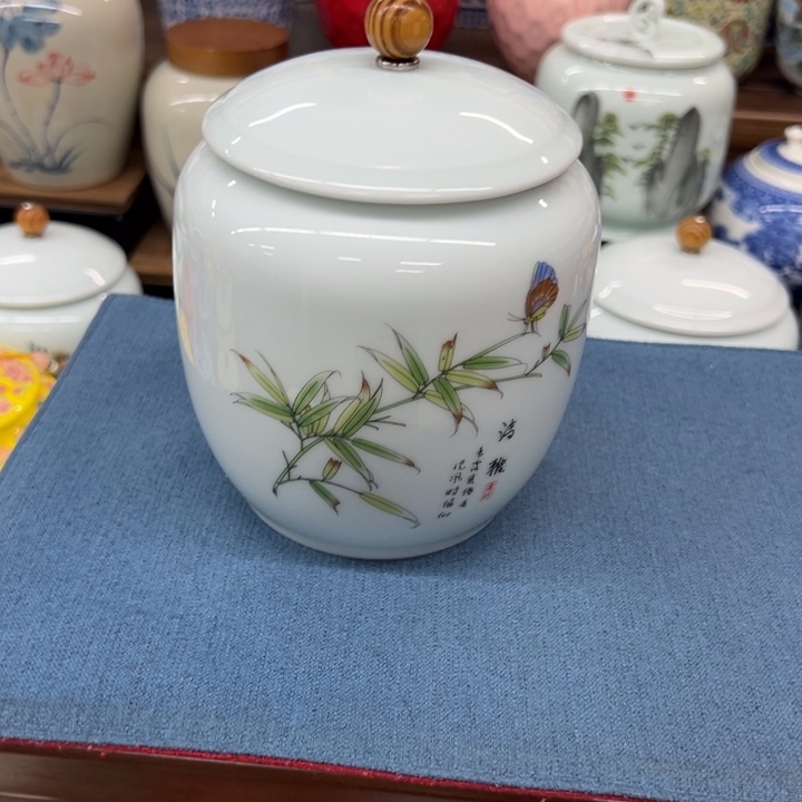 高端陶瓷茶叶罐密封罐