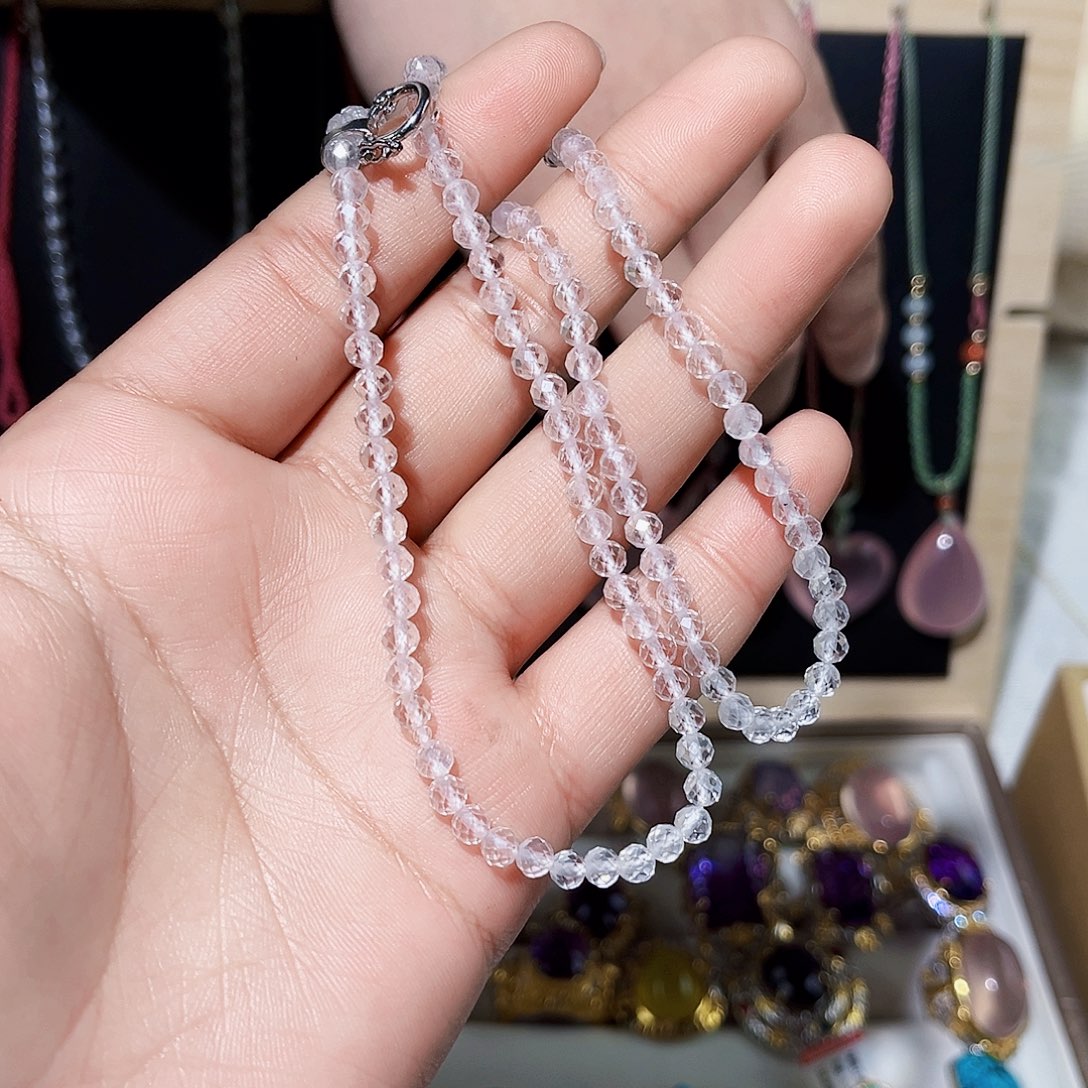 水晶颈饰未镶嵌天然