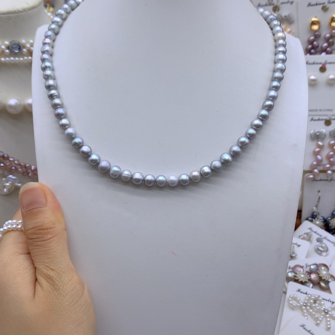 合金淡水珍珠耳饰敏