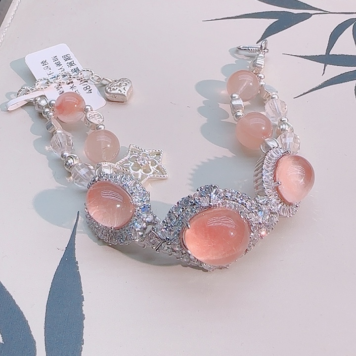 幸***生未镶嵌水晶手链兔毛设计款