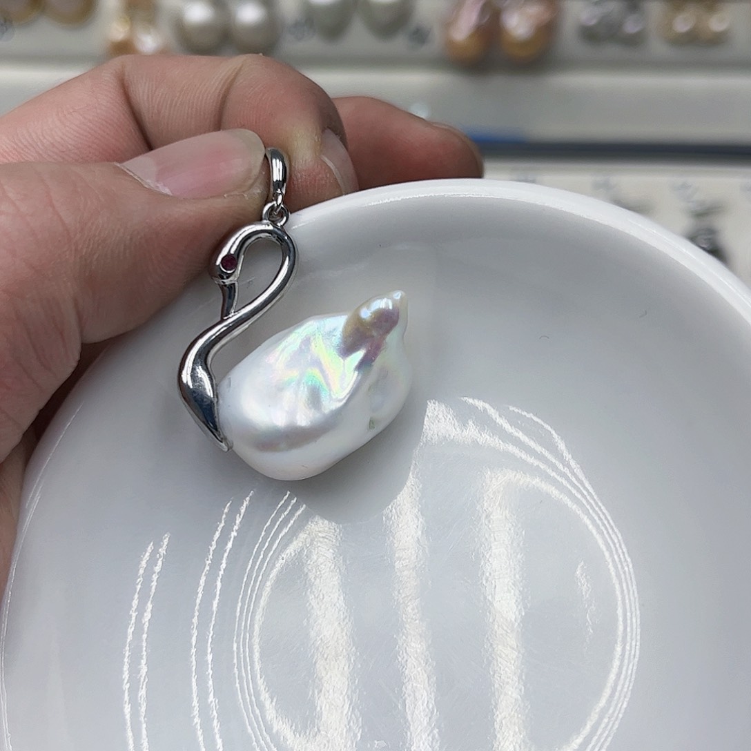 淡水珍珠吊坠(不含链)未镶嵌美***囧08