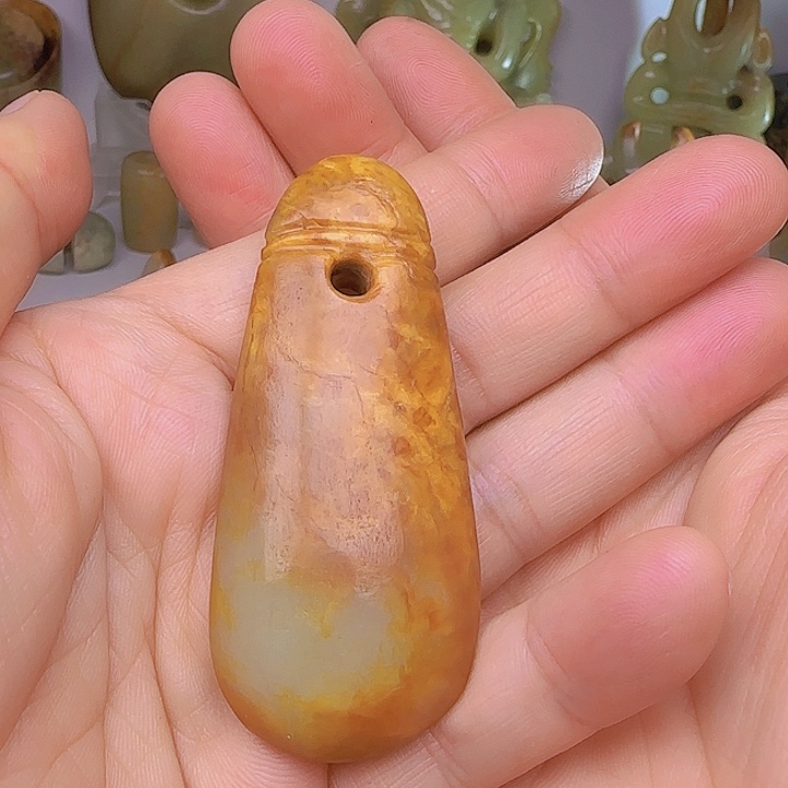 和田玉吊坠(不含链)未镶嵌