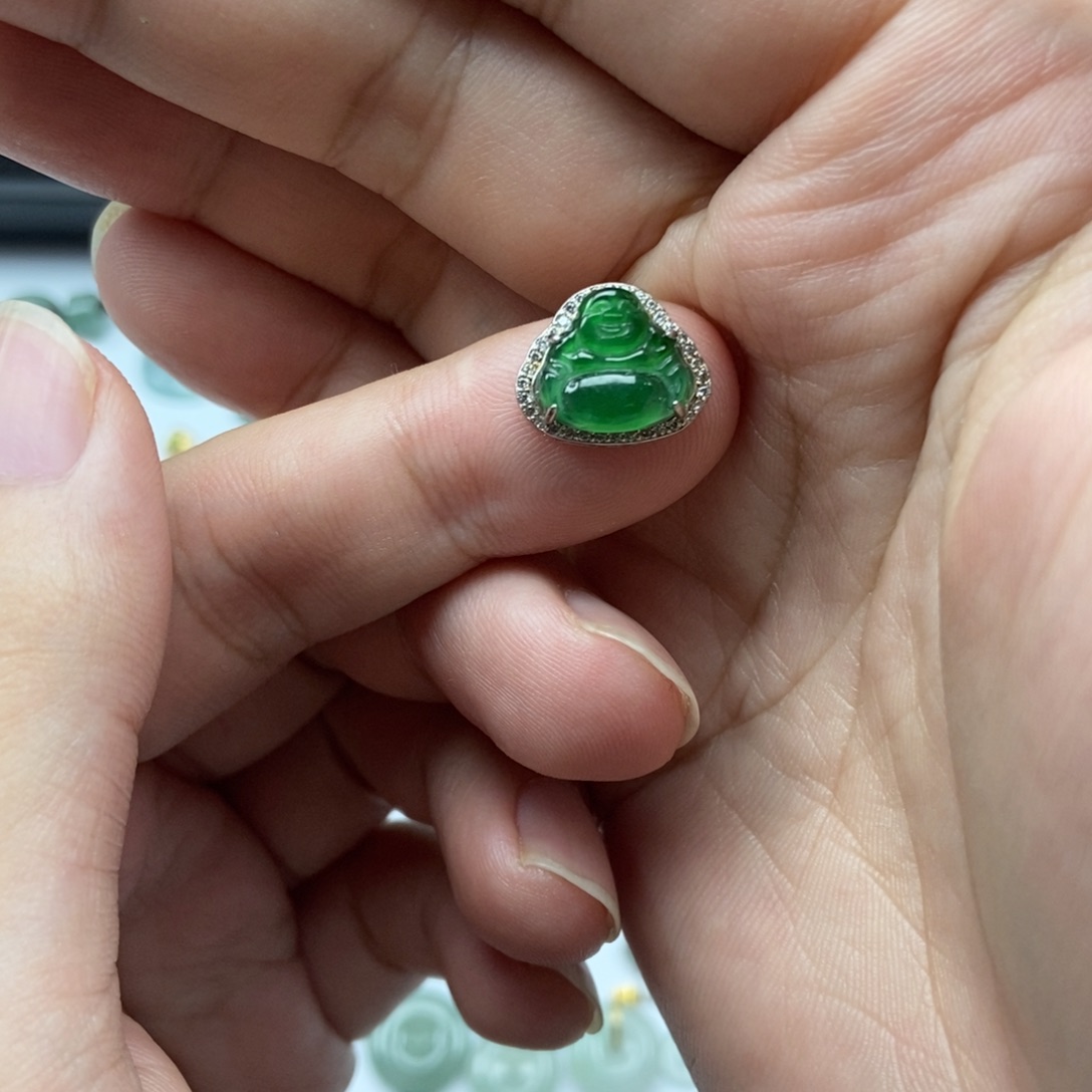 翡翠银S925镶嵌颈饰