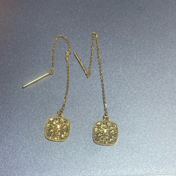 足金耳饰 足金999碎冰冰耳饰 B4 y016