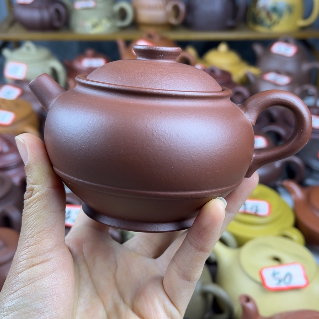 紫砂茶壶宜兴紫砂壶微瑕晃盖开裂片