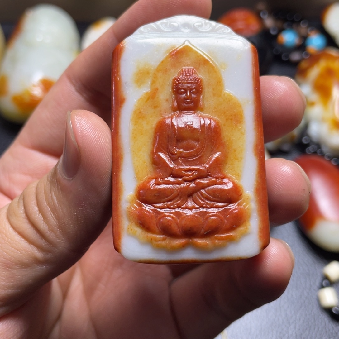 三***主和田玉未镶嵌颈饰