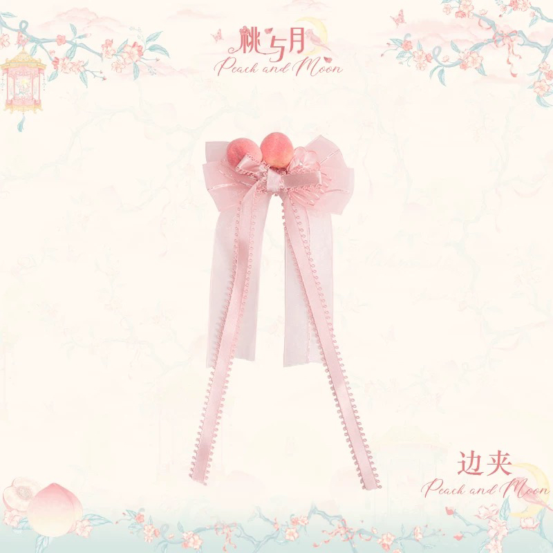 花与珍珠匣苏州店 原创设计Lolita桃与月小物配饰花与珍珠匣