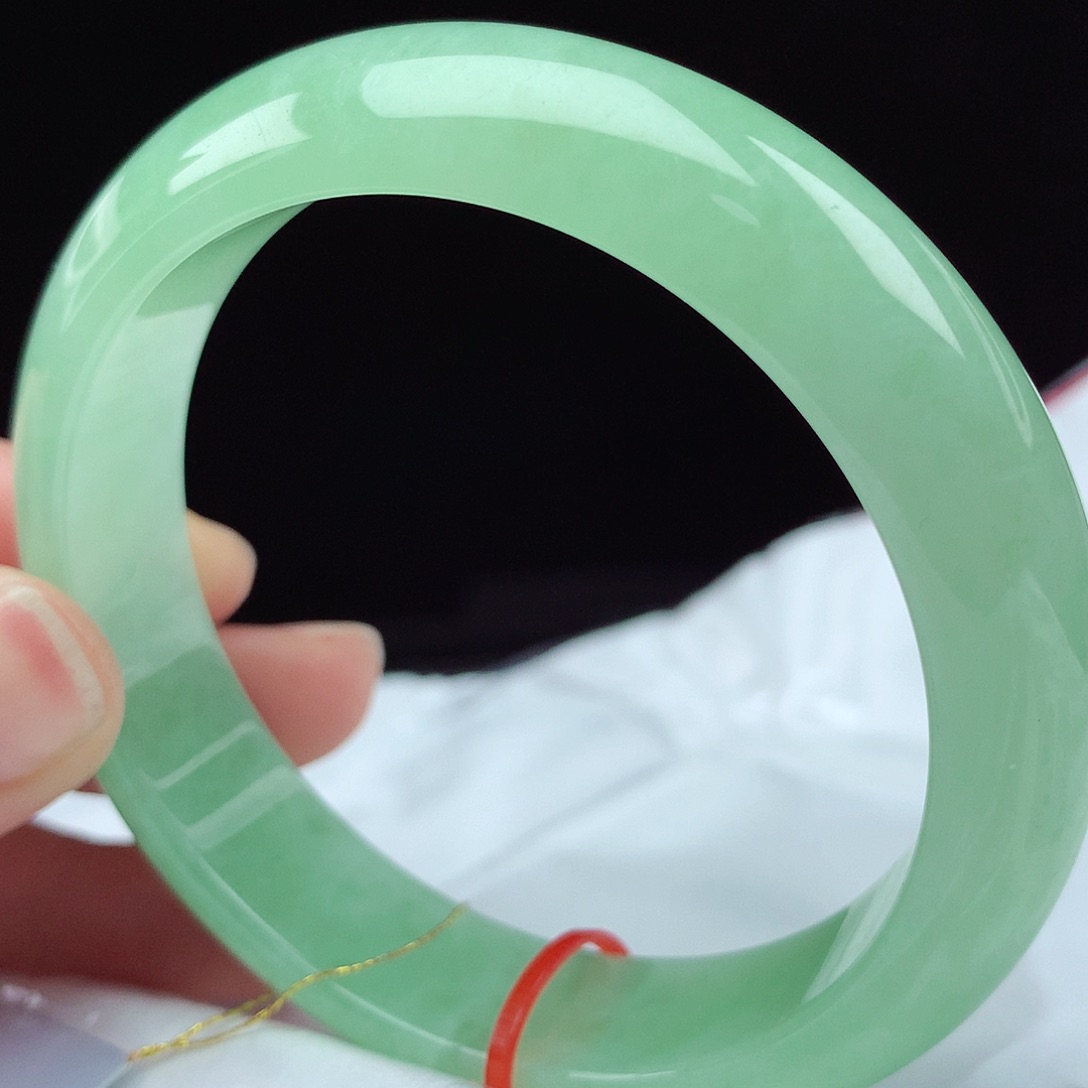 未镶嵌手镯翡翠57圈907宽版