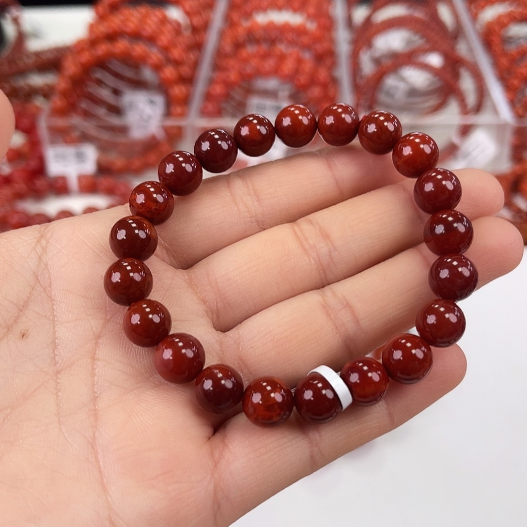 南红玛瑙单圈9未镶嵌