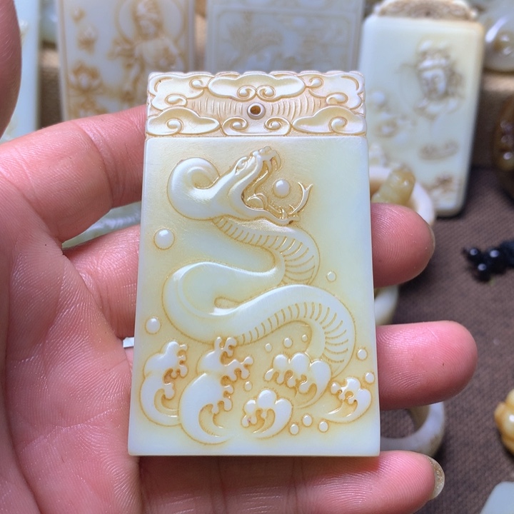 和田玉挂件未镶嵌鑫*