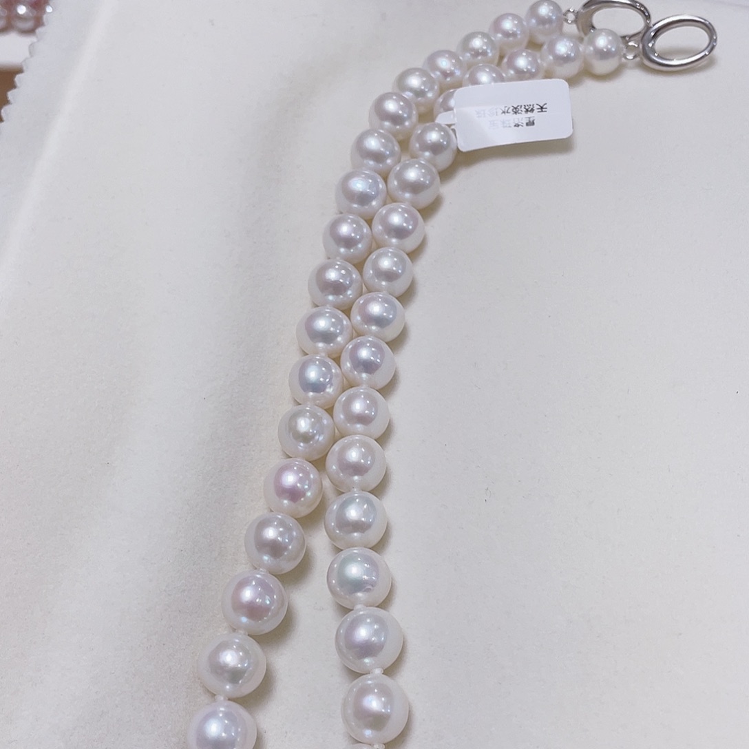 银S925镶嵌淡水珍珠颈饰