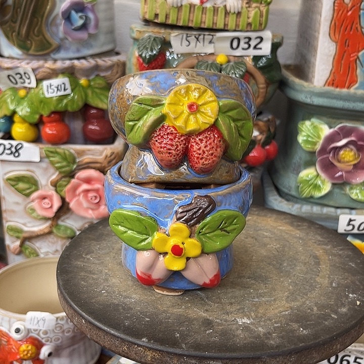 粗陶材质多肉花盆