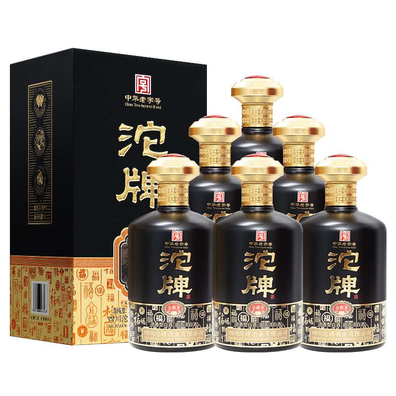 沱牌金爵龙52度 浓香型白酒纯粮食酒婚宴礼盒酒2/6盒51-60度500ml