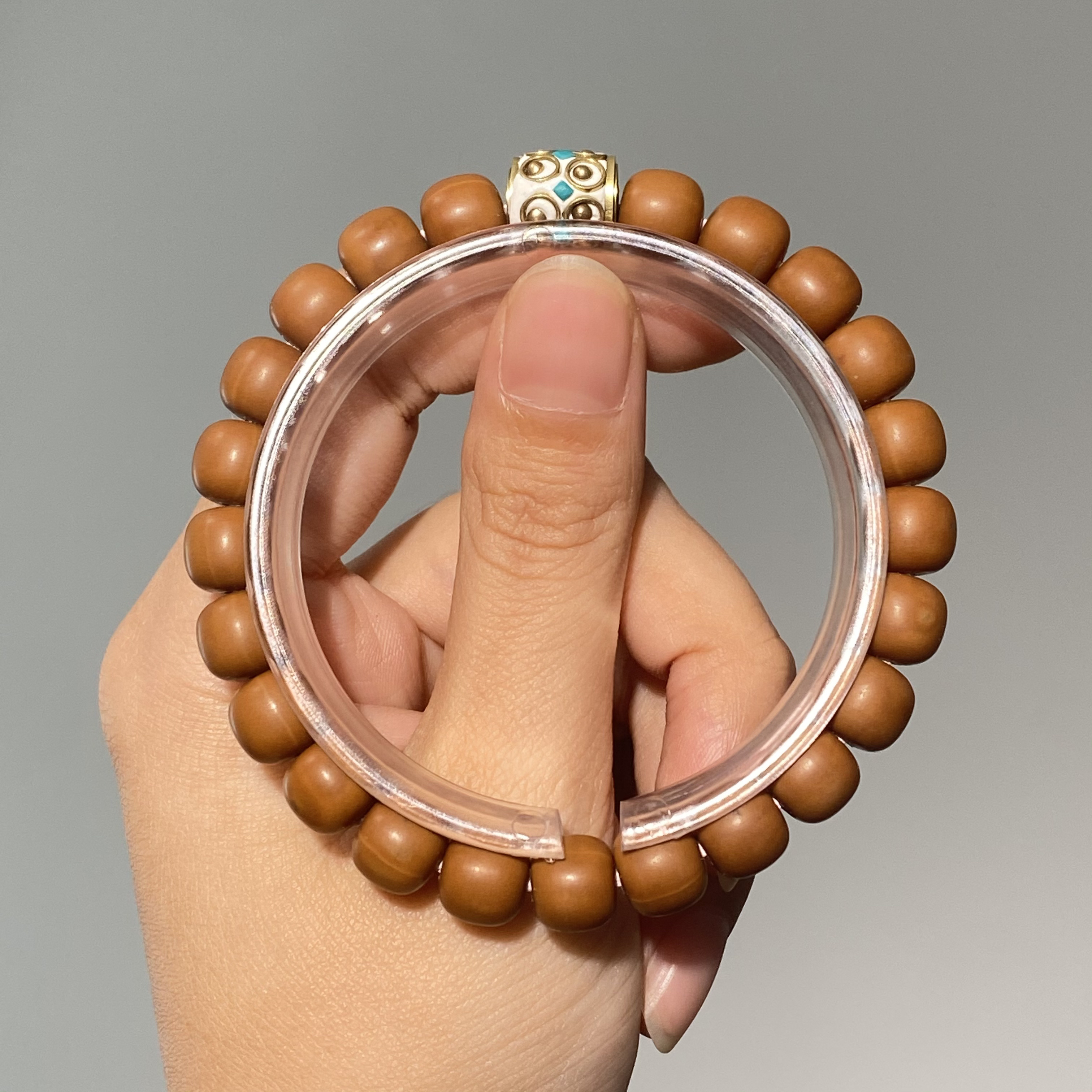 手链 【瑕疵猴头捡漏】阿七工作室素圈手串