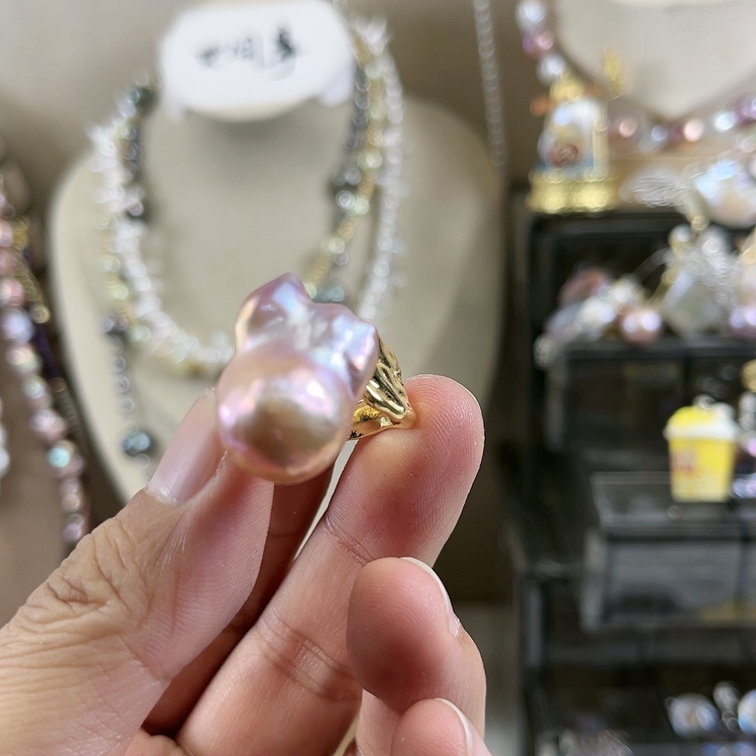 淡水珍珠戒指未镶嵌【纯恬】