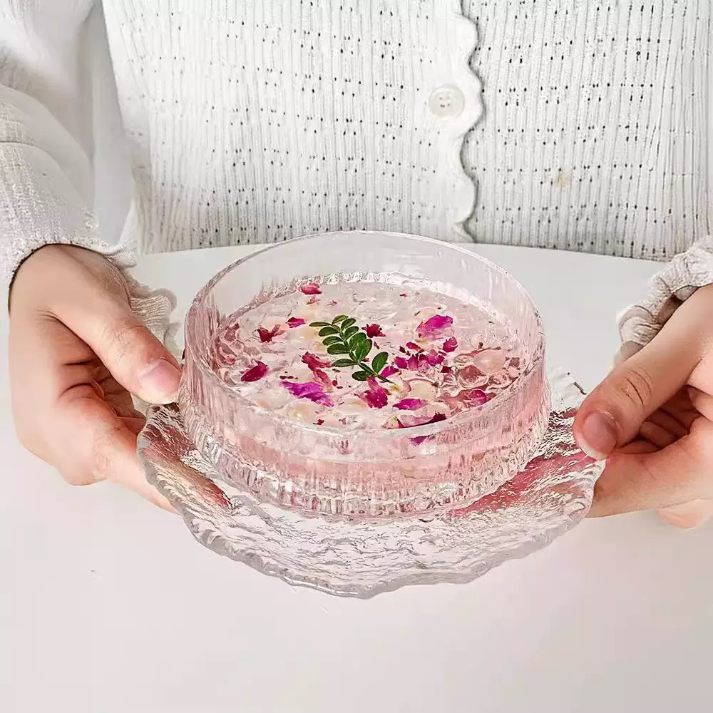 至上：商用宫廷碗果盘玻璃碗透明甜品碗雪糕碗创意家用水果冰激凌