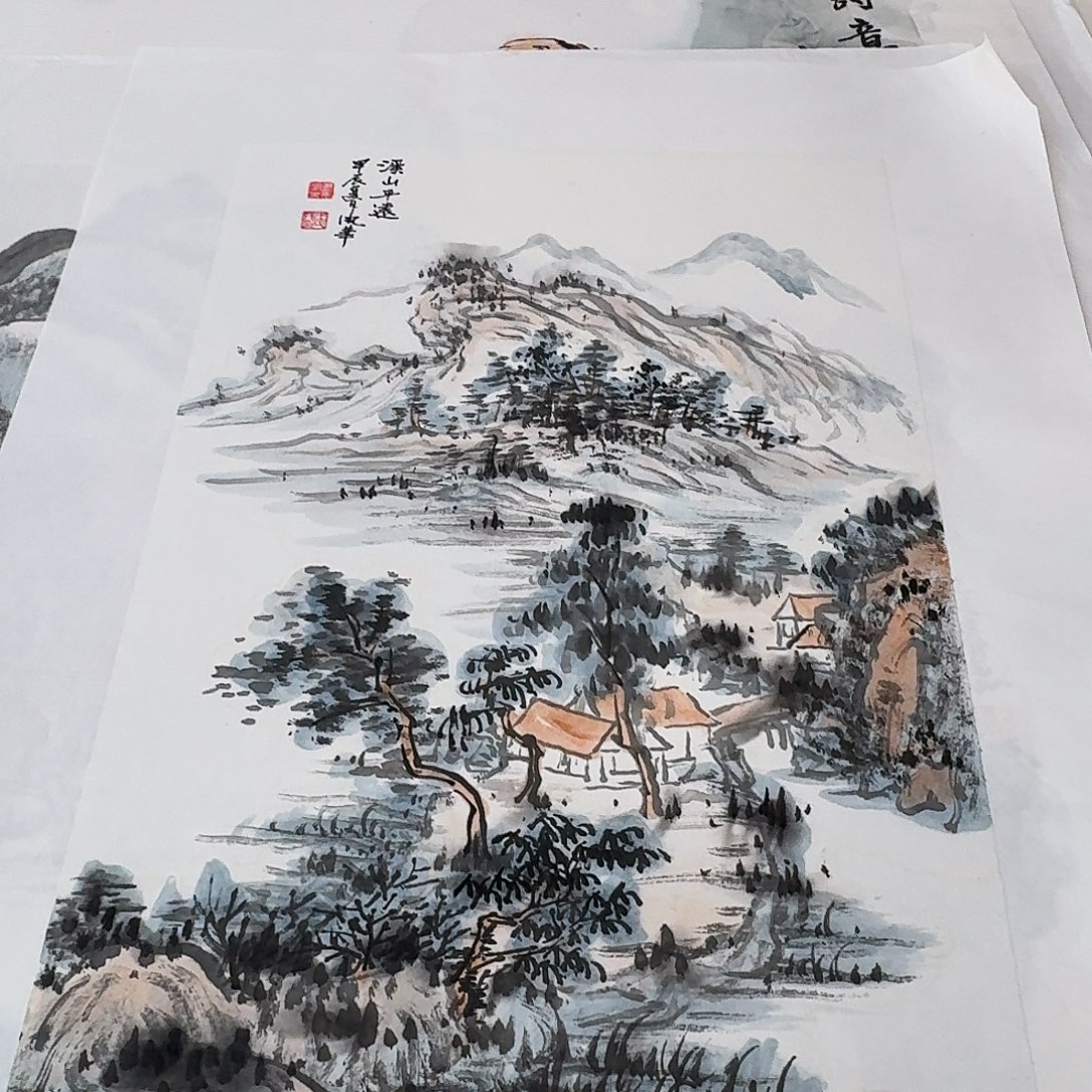 国画小尺幅手绘作品