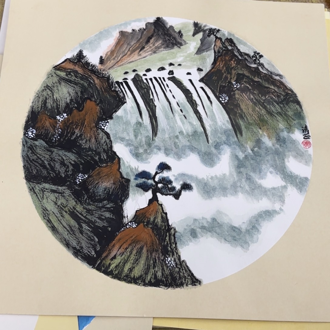 国画33-33卡纸作品艺