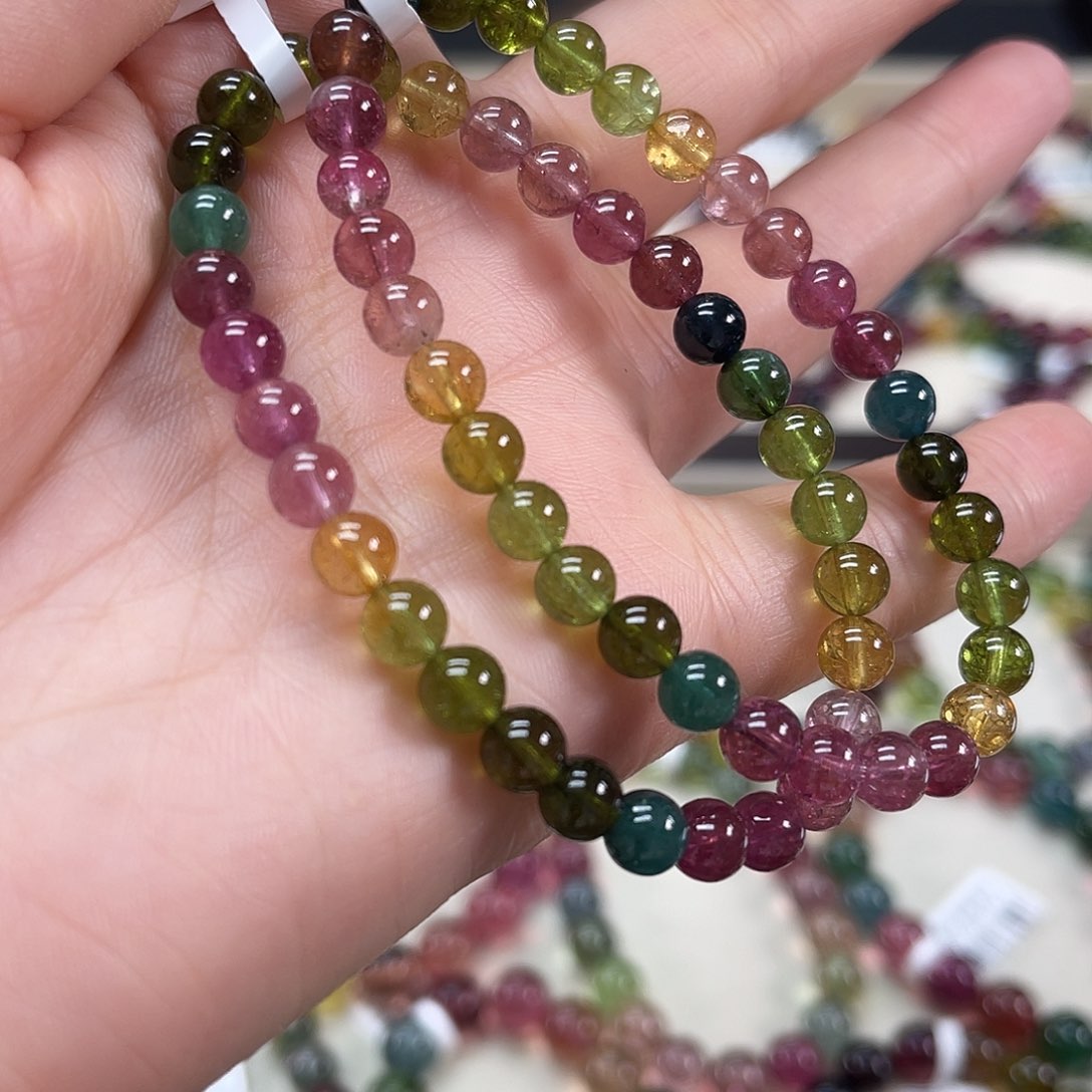 手串未镶嵌碧玺手串多样性发一