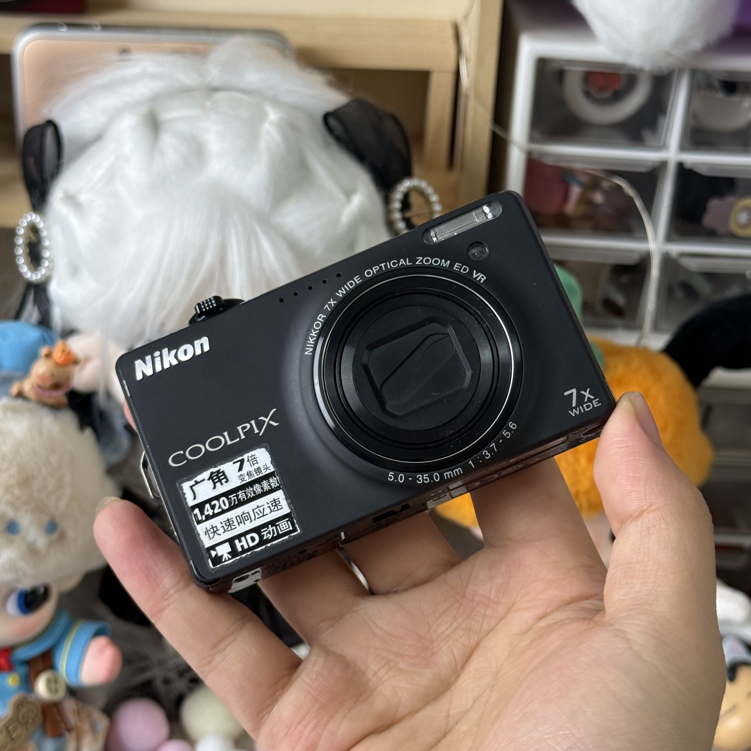 9新 Nikon/尼康 尼康s6000色彩感好10倍光学变焦滤镜多带配件